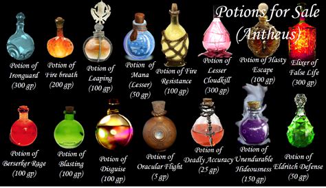 Minerals magic drink alchemy